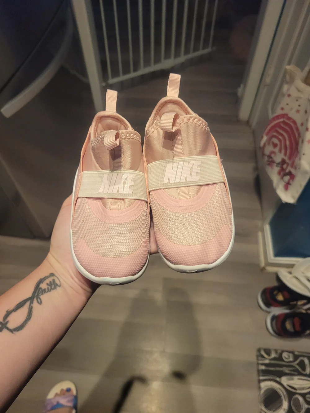 Nike Kids Pink Slip-On Athletic Shoes Size 9c Toddlers